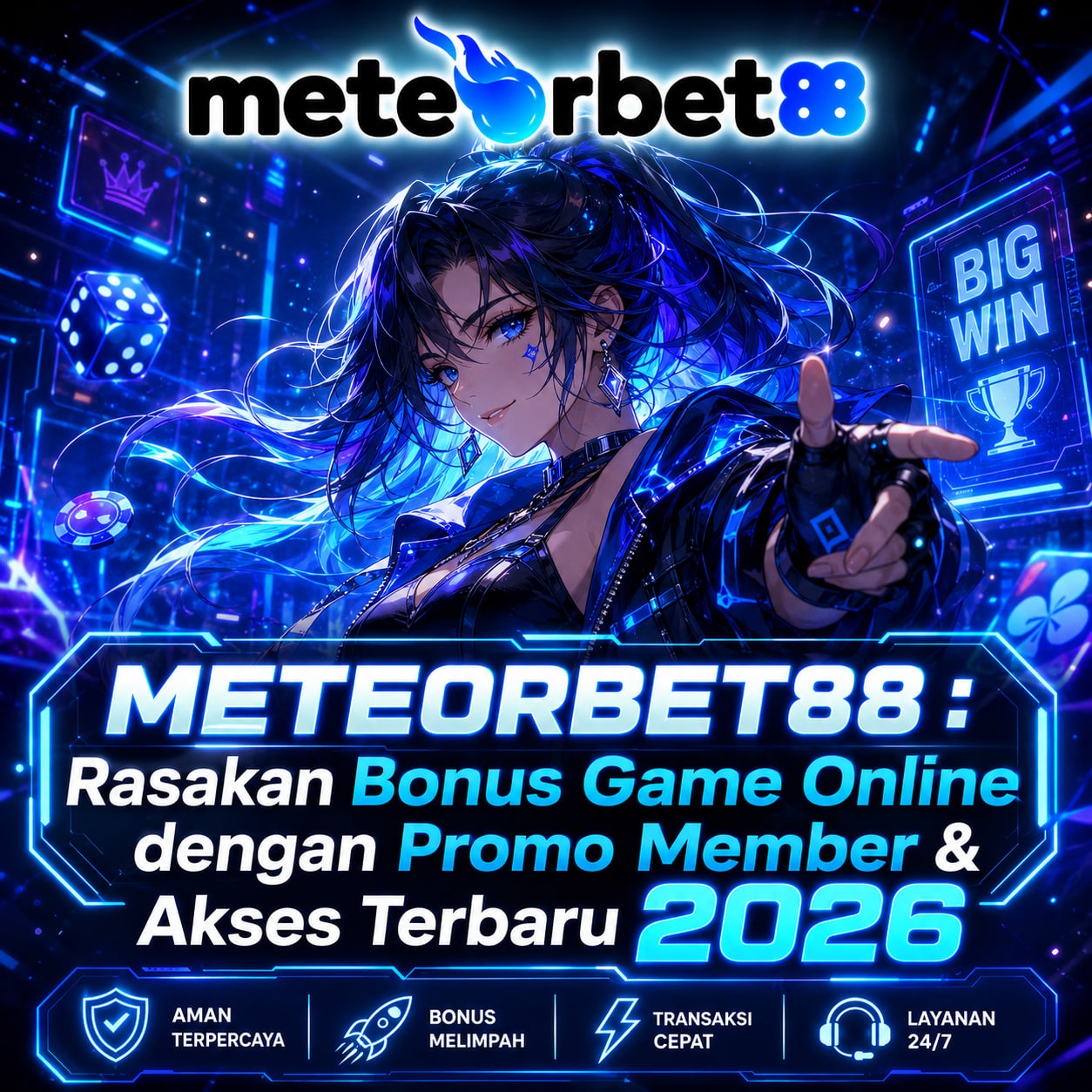 Banner METEORBET88 Bonus Game Online dan Promo Member 2026