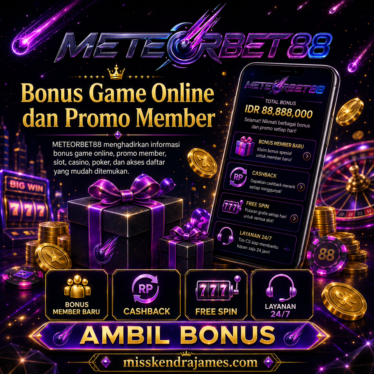 METEORBET88 bonus game online dan promo member